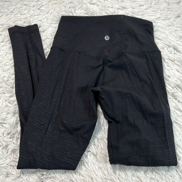 Lululemon Align Pant II 25" Stride Emboss Black - Picture 3 of 6